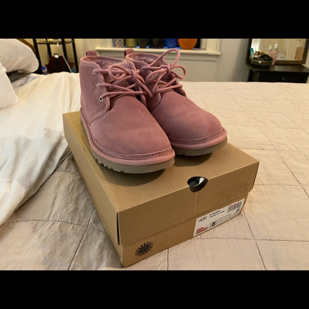 New UGG Boots Neumel Pink PDW Size 8 Powder Rose